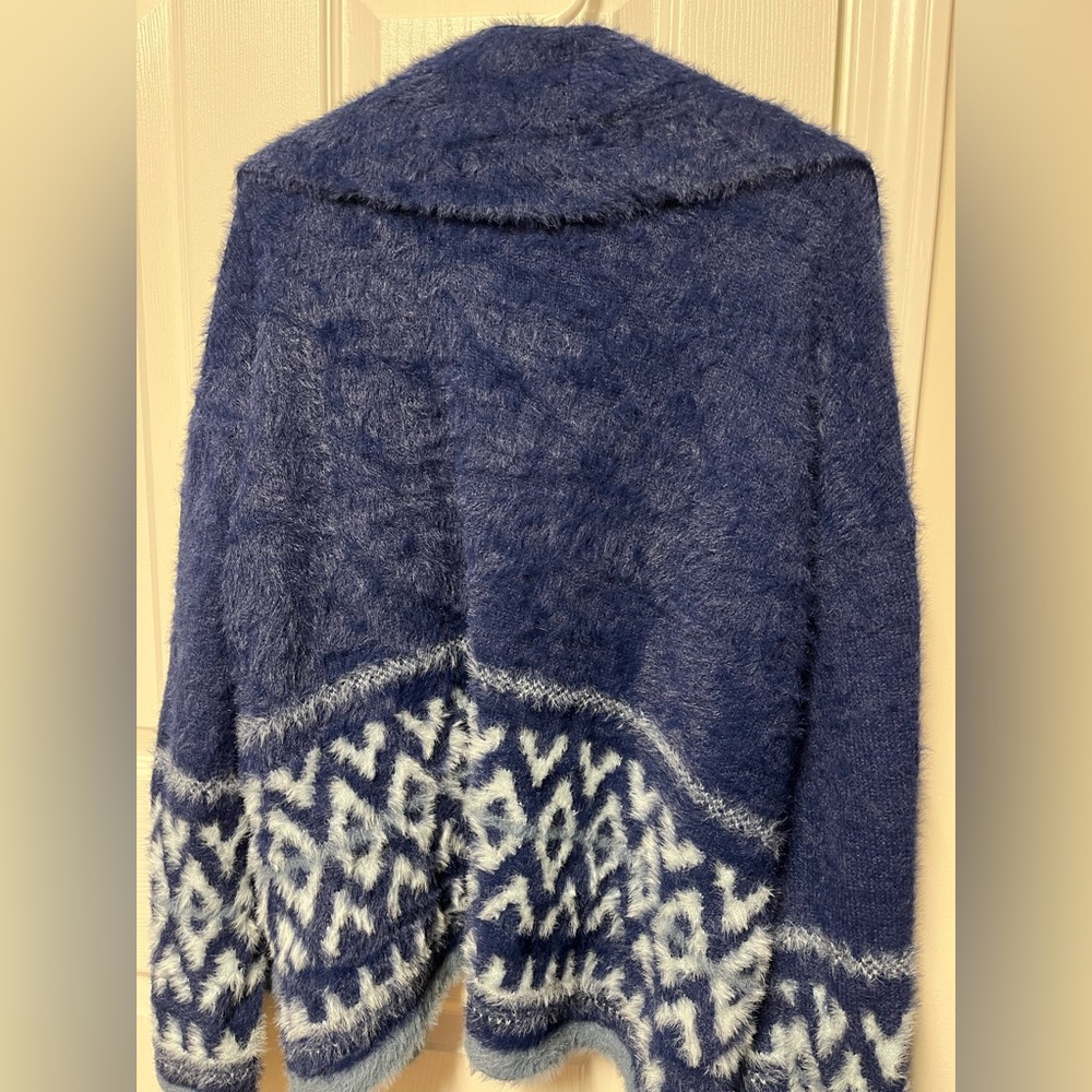 XL Womens Navy blue cardigan - Picture 2 of 4